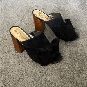 Sam Edelman black suede mule